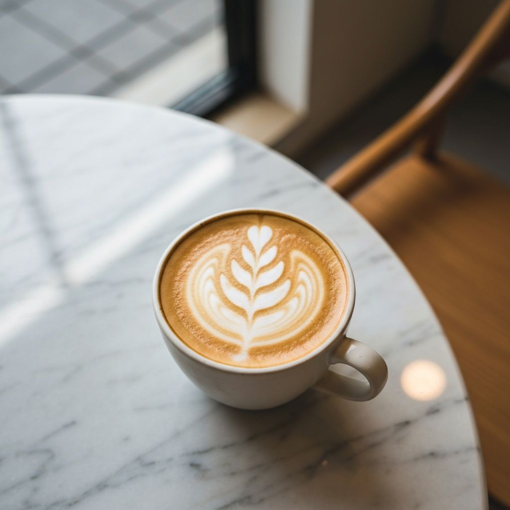 라떼 아트의 세계